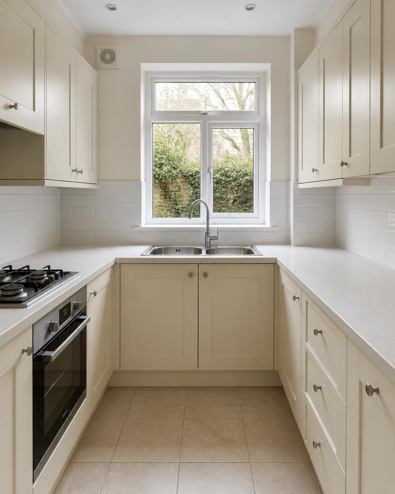 1-bed garden flat, Wimbledon, after the work