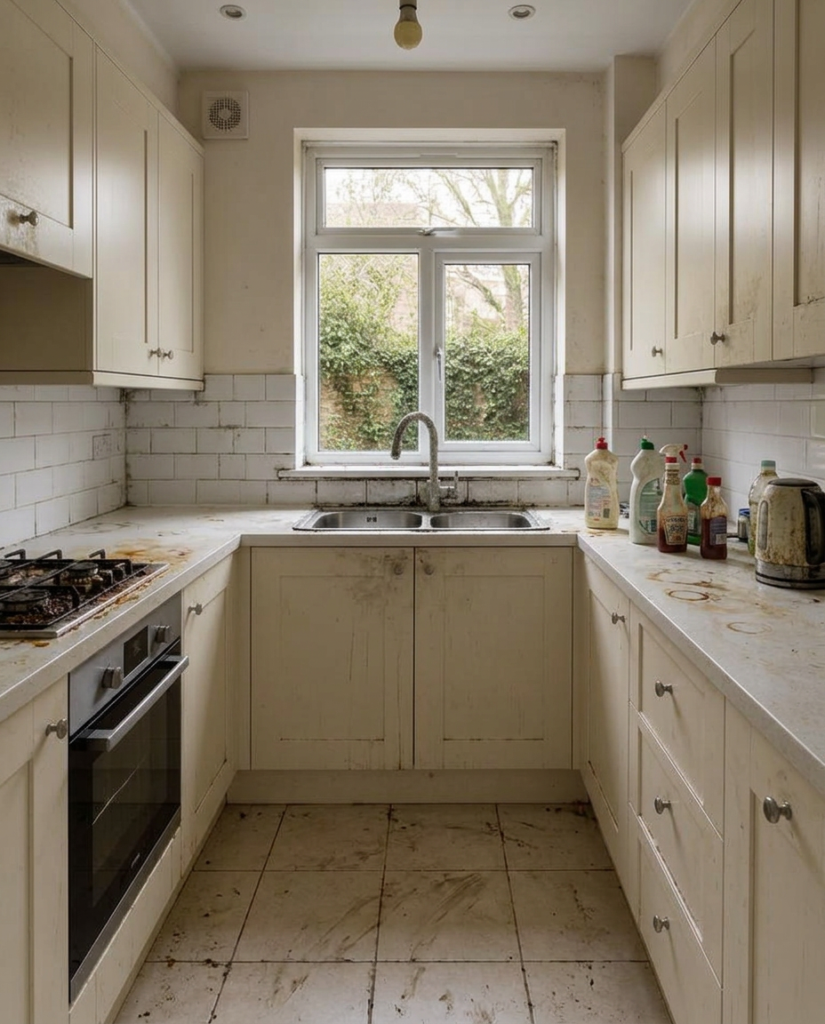 1-bed garden flat, Wimbledon, before the work